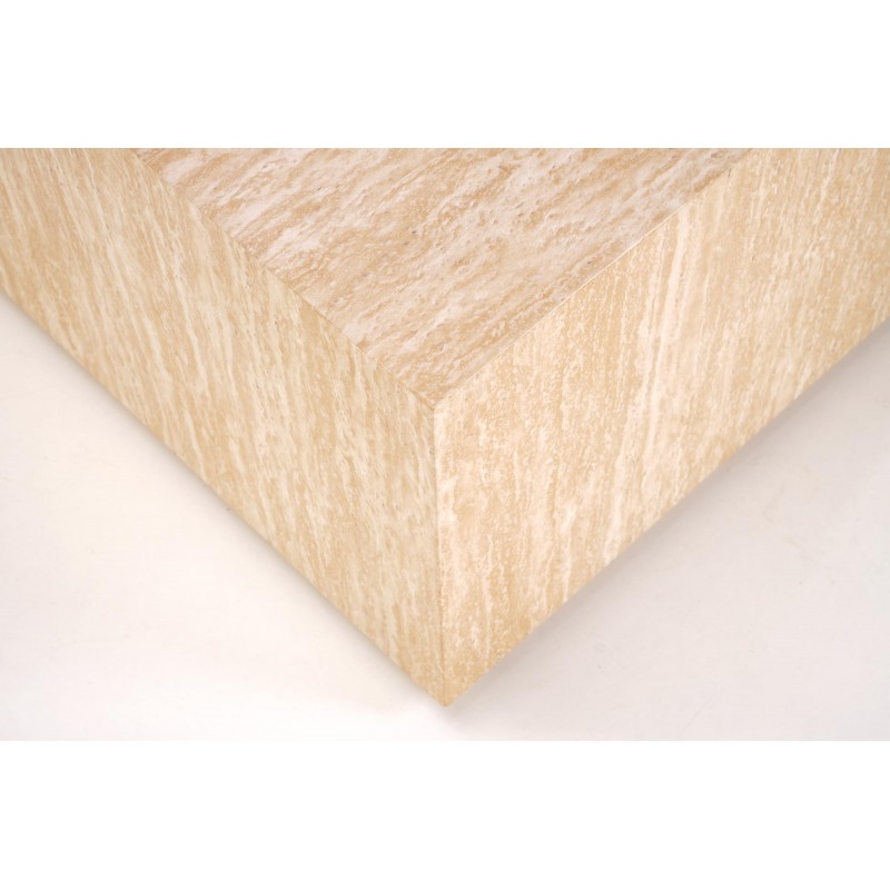 TRAVERTINO KWADRAT ława, trawertyn