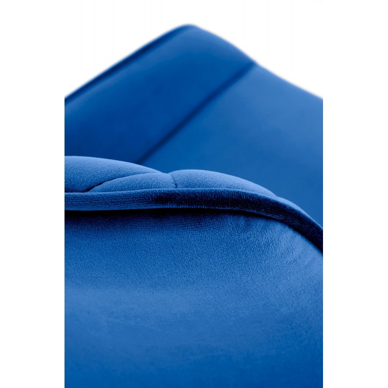 Krzesło tapicerowane Lizbona granatowe/czarne nogi