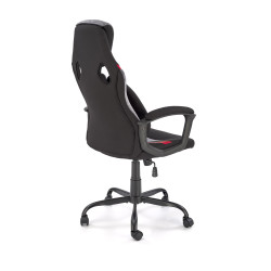 JENSEN fotel gabinetowy czarny / popielaty / pomarańczowy