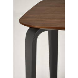 PEDRO stół, blat - orzechowy, noga - czarny PEDRO stół, blat - orzechowy, noga - czarny