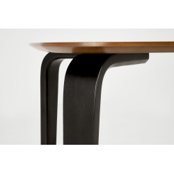 PEDRO stół, blat - orzechowy, noga - czarny PEDRO stół, blat - orzechowy, noga - czarny