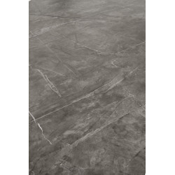 CHARLES stół rozkładany, blat - popielaty marmur, nogi - czarny CHARLES stół rozkładany, blat - popielaty marmur, nogi - czarny