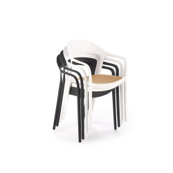 K530 krzesło biały / naturalny