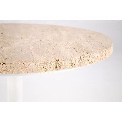 TRAVERSO ława, trawertyn / biały TRAVERSO ława, trawertyn / biały