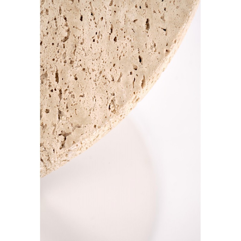 TRAVERSO ława, trawertyn / biały