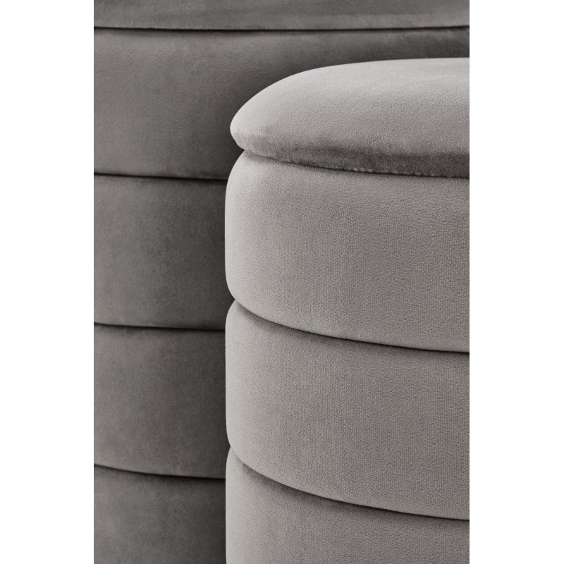 PACHO zestaw 2 puf, popielaty