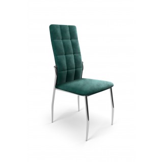 K416 krzesło ciemny zielony velvet