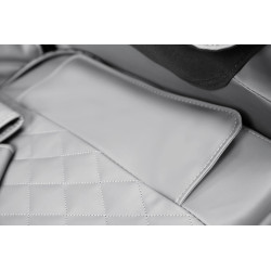 SOLARIA  fotel wypoczynkowy z funkcją masażu i podgrzewania, kremowy / popielaty