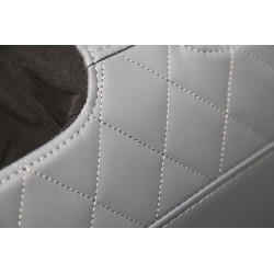 SOLARIA  fotel wypoczynkowy z funkcją masażu i podgrzewania, kremowy / popielaty