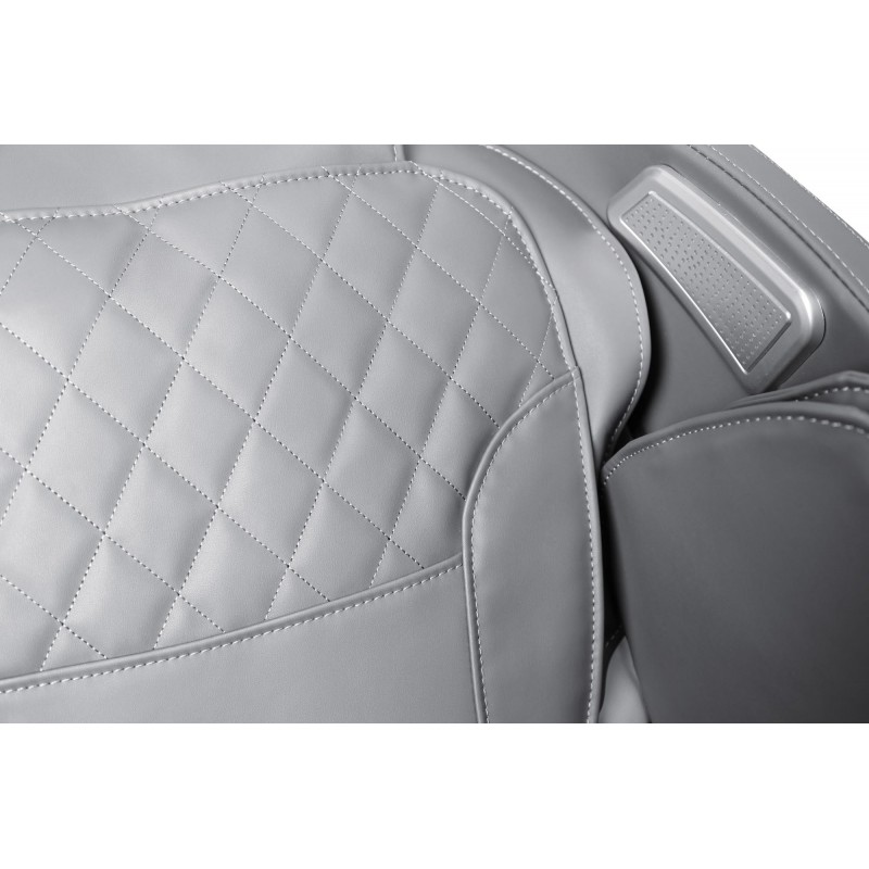 SOLARIA  fotel wypoczynkowy z funkcją masażu i podgrzewania, kremowy / popielaty