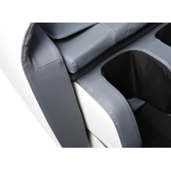 SOLARIA  fotel wypoczynkowy z funkcją masażu i podgrzewania, kremowy / popielaty