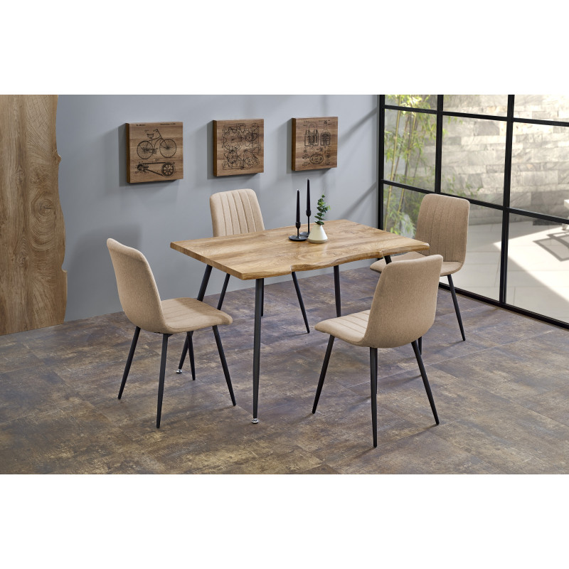 LARSON stół, blat - naturalny, nogi - czarny (2p 1szt)