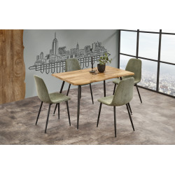 LARSON stół, blat - naturalny, nogi - czarny (2p 1szt) LARSON stół, blat - naturalny, nogi - czarny (2p 1szt)