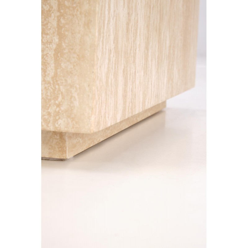 TRAVERTINO_S KWADRAT ława, trawertyn