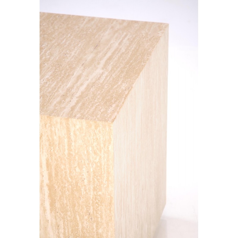 TRAVERTINO_S KWADRAT ława, trawertyn