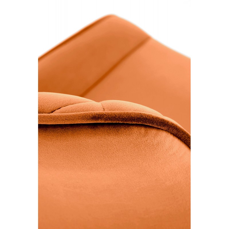 Krzesło tapicerowane Lizbona cynamonowe/czarne nogi