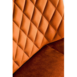 Krzesło tapicerowane Lizbona cynamonowe/czarne nogi