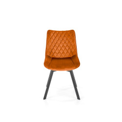 Krzesło tapicerowane Lizbona cynamonowe/czarne nogi