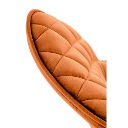 Krzesło tapicerowane Lizbona cynamonowe/czarne nogi