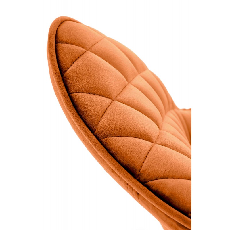 Krzesło tapicerowane Lizbona cynamonowe/czarne nogi