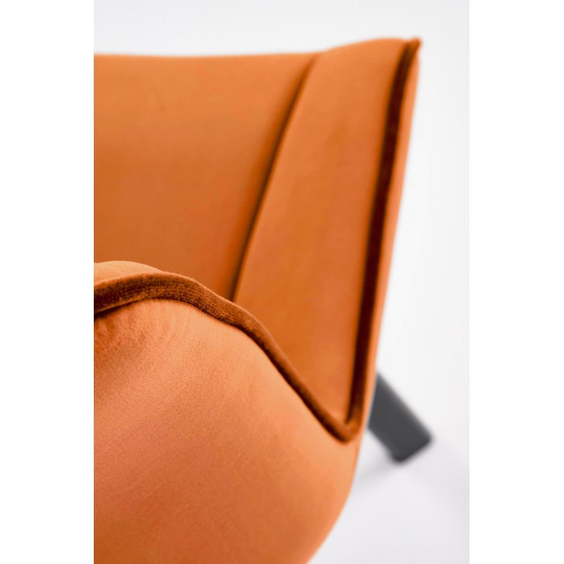 Krzesło tapicerowane Lizbona cynamonowe/czarne nogi