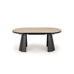 GIACOMO stół rozkładany, blat - naturalny, noga - czarny GIACOMO stół rozkładany, blat - naturalny, noga - czarny