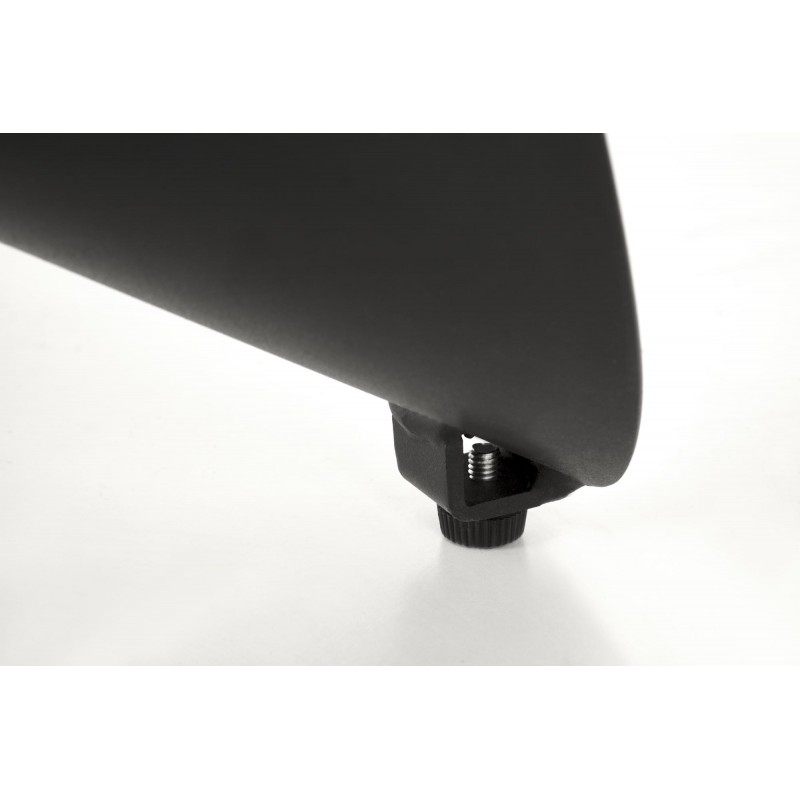 GIOVANI stół okrągły, blat - zielony marmur, nogi - czarny