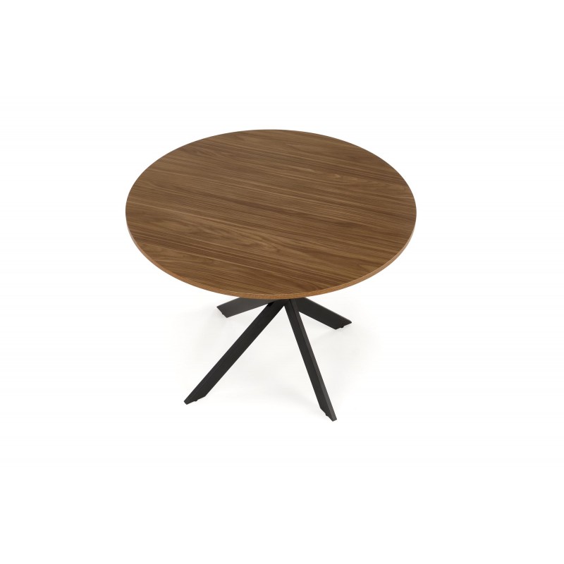 EDGAR stół, blat - orzechowy, nogi - czarny