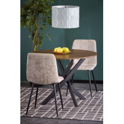 EDGAR stół, blat - orzechowy, nogi - czarny EDGAR stół, blat - orzechowy, nogi - czarny