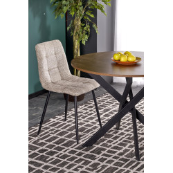 EDGAR stół, blat - orzechowy, nogi - czarny EDGAR stół, blat - orzechowy, nogi - czarny