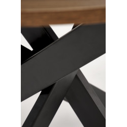 EDGAR stół, blat - orzechowy, nogi - czarny EDGAR stół, blat - orzechowy, nogi - czarny