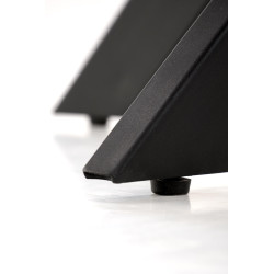 EDGAR stół, blat - orzechowy, nogi - czarny EDGAR stół, blat - orzechowy, nogi - czarny