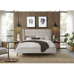 ESTELLA 160 cm łóżko beżowy