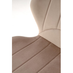 Krzesło tapicerowane Braga beżowy/czarne nogi Krzesło tapicerowane Braga beżowy/czarne nogi