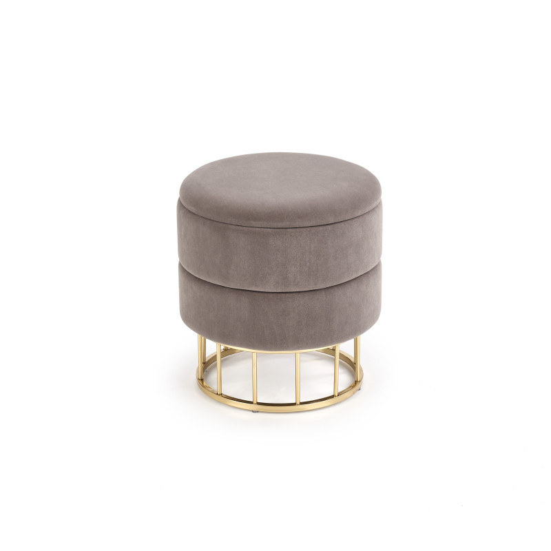 MINTY pufa popielaty / złoty (1p 2szt) MINTY pufa popielaty / złoty (1p 2szt)