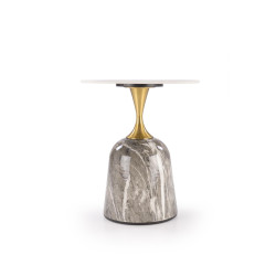 ROSA ława biały marmur / popielaty marmur / złoty ROSA ława biały marmur / popielaty marmur / złoty