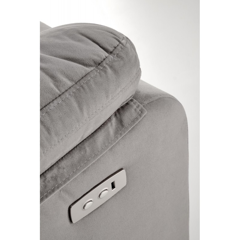 LORIS fotel wypoczynkowy popielaty