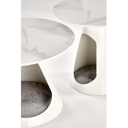 OSARIO ława biały marmur / biały OSARIO ława biały marmur / biały