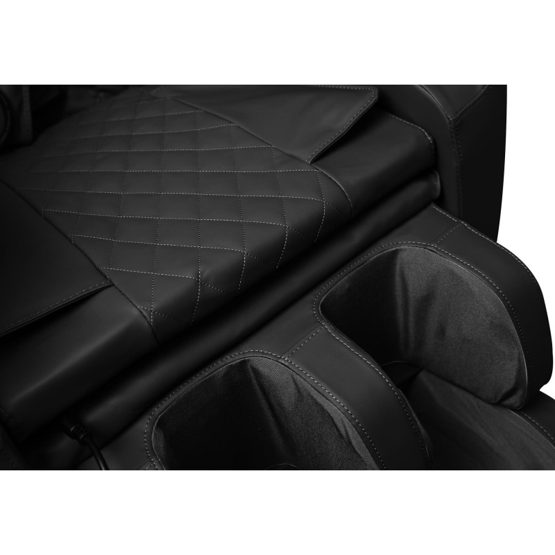 SOLARIA  fotel wypoczynkowy z funkcją masażu i podgrzewania, czarny