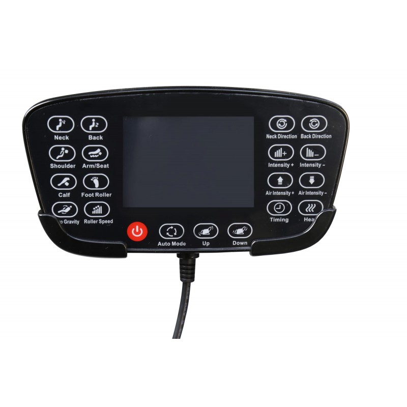 SOLARIA  fotel wypoczynkowy z funkcją masażu i podgrzewania, czarny