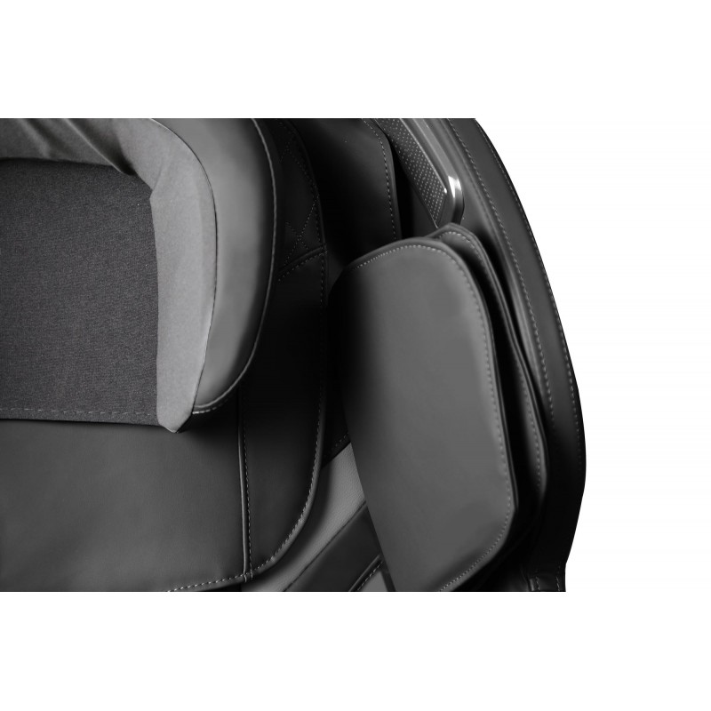 SOLARIA  fotel wypoczynkowy z funkcją masażu i podgrzewania, czarny