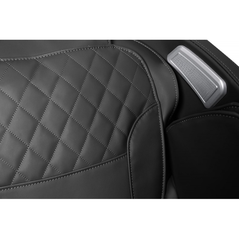 SOLARIA  fotel wypoczynkowy z funkcją masażu i podgrzewania, czarny