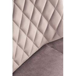 Krzesło tapicerowane Lizbona beżowe/czarne nogi Krzesło tapicerowane Lizbona beżowe/czarne nogi