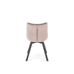 Krzesło tapicerowane Lizbona beżowe/czarne nogi Krzesło tapicerowane Lizbona beżowe/czarne nogi