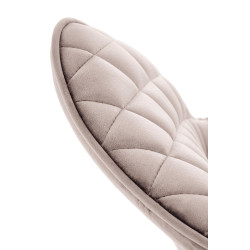 Krzesło tapicerowane Lizbona beżowe/czarne nogi Krzesło tapicerowane Lizbona beżowe/czarne nogi