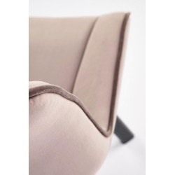 Krzesło tapicerowane Lizbona beżowe/czarne nogi Krzesło tapicerowane Lizbona beżowe/czarne nogi