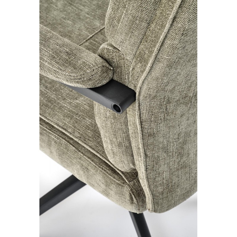 ADRIANO fotel obrotowy oliwkowy