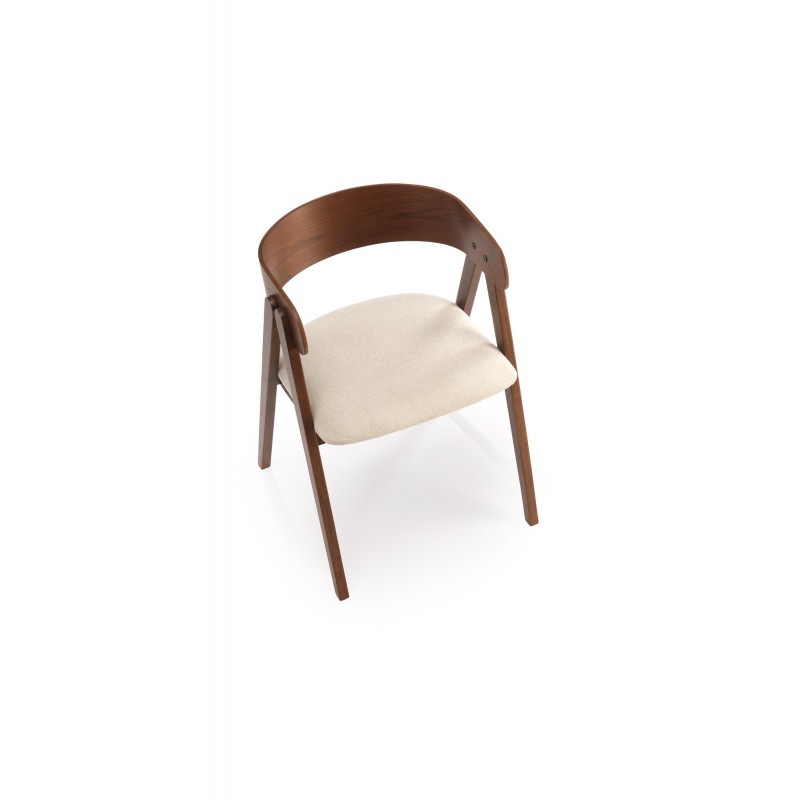 K562 krzesło orzechowy / jasny beżowy