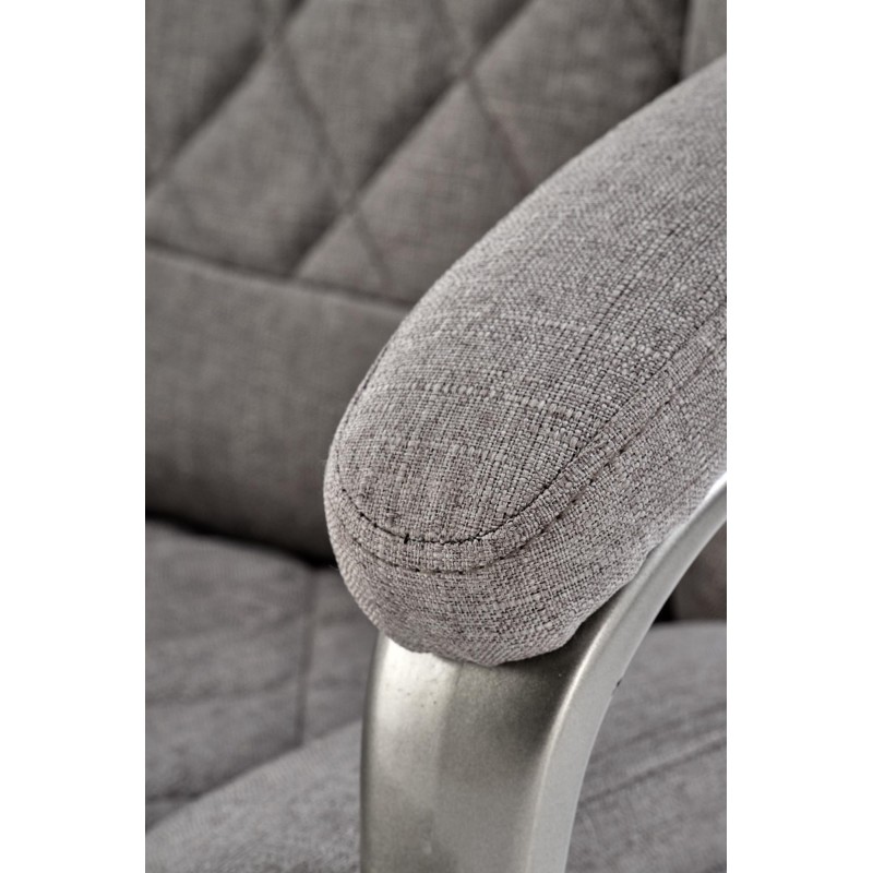 HELDER 2 fotel gabinetowy popielaty