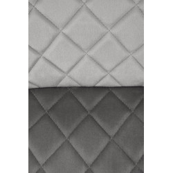 Krzesło tapicerowane Porto popielate/czarne nogi